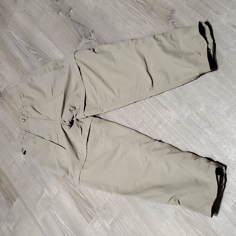 The North Face Convertible Hiking Pants S Khaki Zip Off Outdoor Women